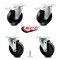 Service Caster 5 Inch Phenolic Wheel Swivel Top Plate Caster Total Lock Brakes SCC, 2PK SCC-TTL20S514-PHS-2-S-2 - alternate 1